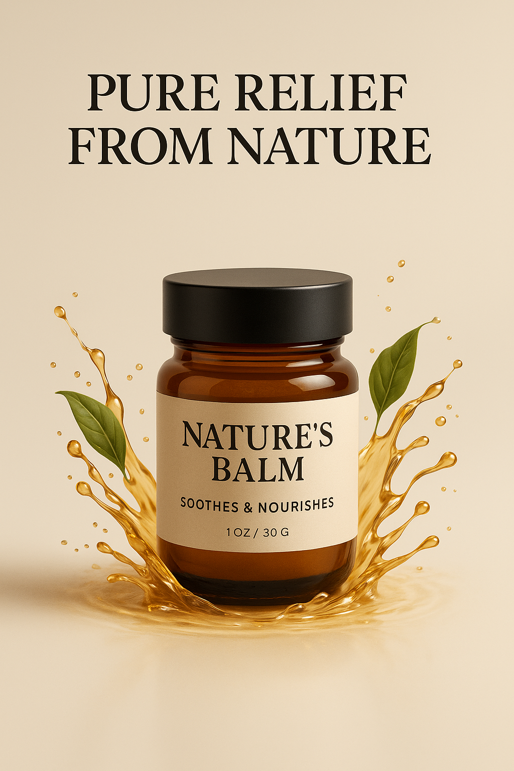 Organic Grass-Fed Beef honey tallow balm